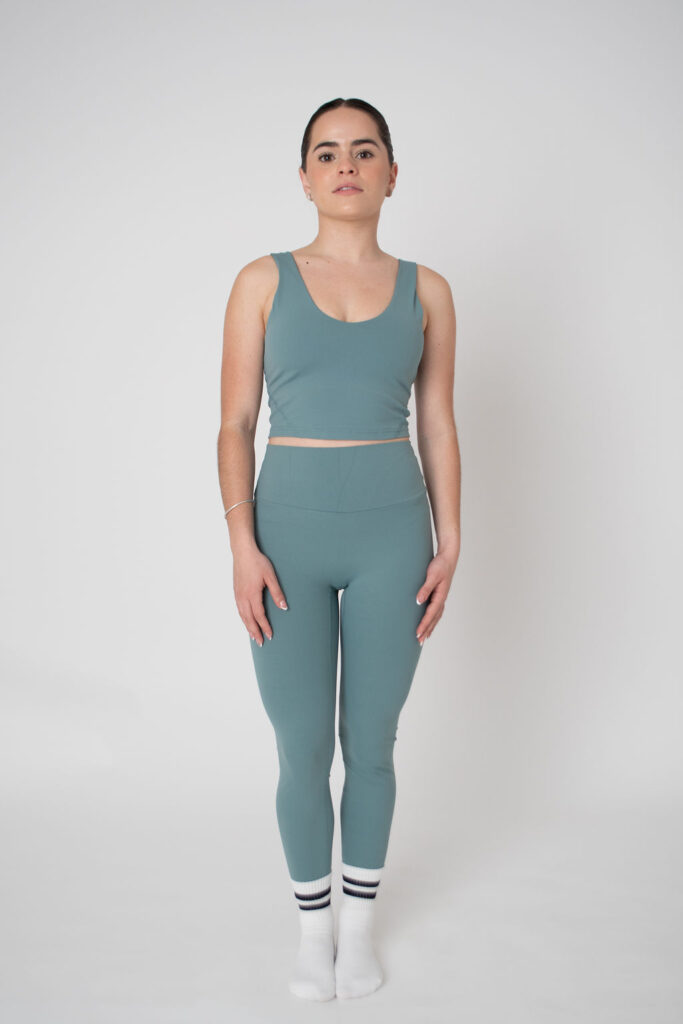 Legging verde azulado