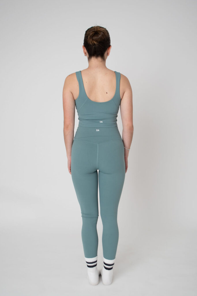 Legging verde azulado