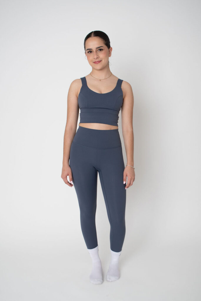 Legging azul grisaceo